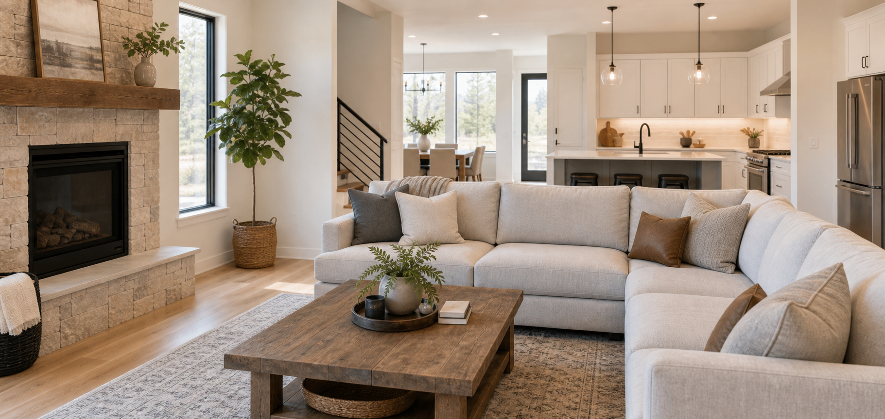 Consistently clean home interior maintained by recurring cleaning